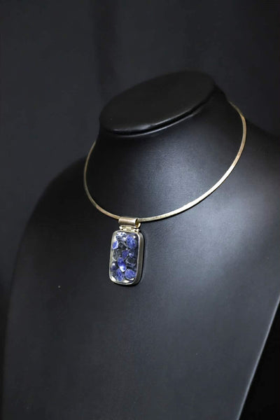 Encapsulated Sodalite Pendant