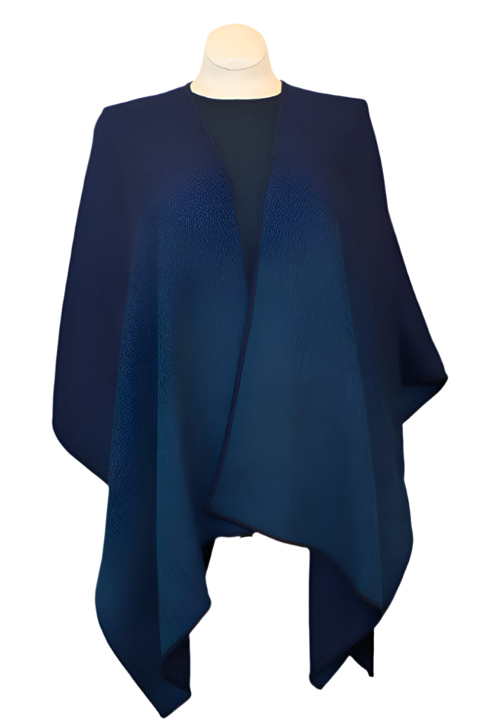 Reversable Baby Alpaca Ruana / Shawl