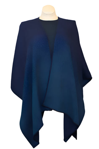 Reversable Baby Alpaca Ruana / Shawl