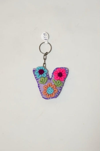 Small Embroidered Key Chain