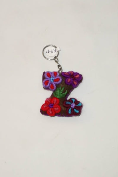 Small Embroidered Key Chain