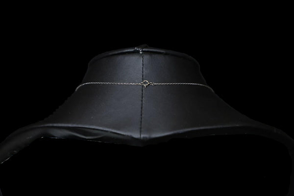 Onyx Filigree Cross Necklace