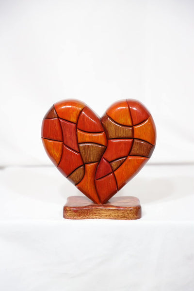 Heart Puzzle Sculpture