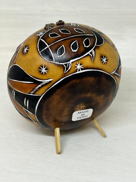 Painted Gourd Nativity
