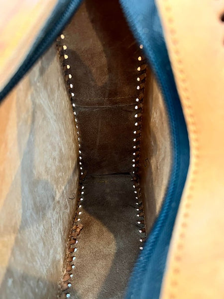 Leather Embroidered Crossbody Bag