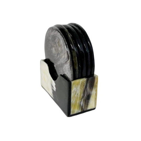 Natural Horn Coaster Set