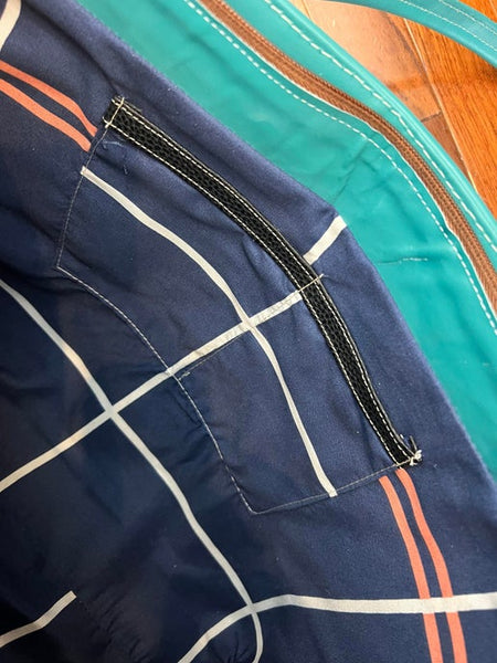 Embroidered Leather Tote Bag