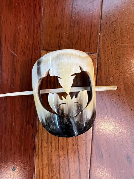 Natural Horn Horse Hair/Scarf Pin