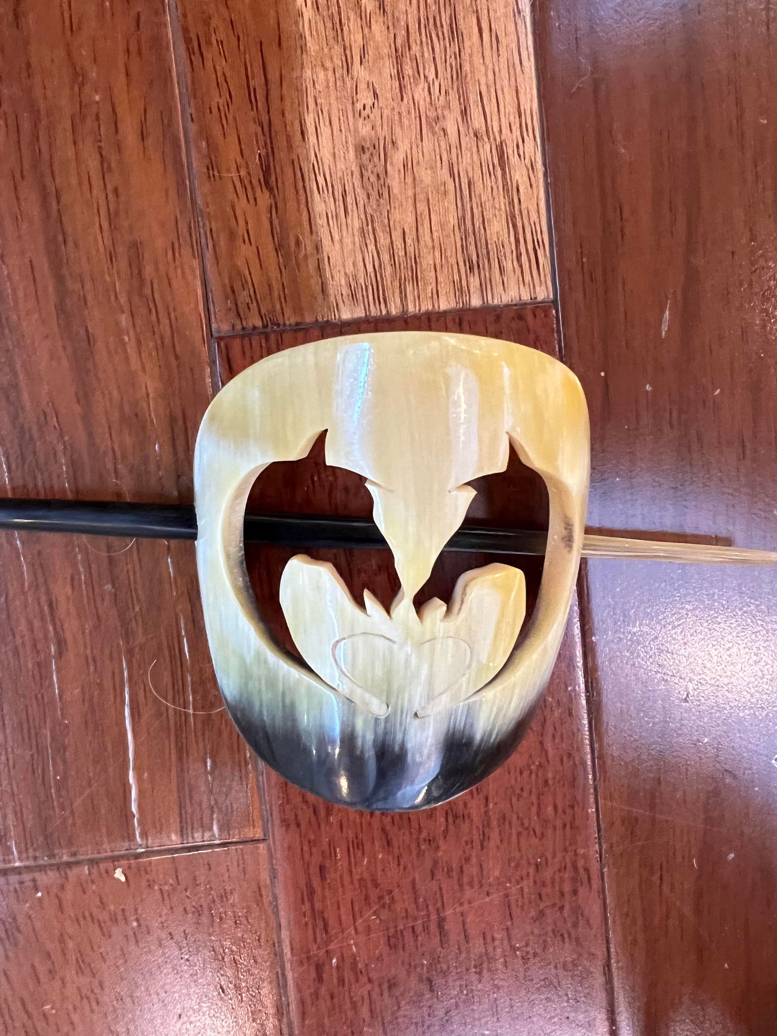 Natural Horn Horse Hair/Scarf Pin