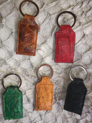 Fish Skin Leather Key Chain