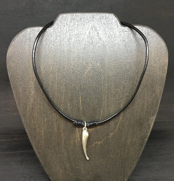 Sterling Silver Unisex Pendant Necklace