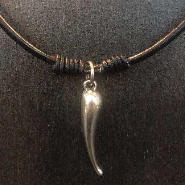 Sterling Silver Unisex Pendant Necklace