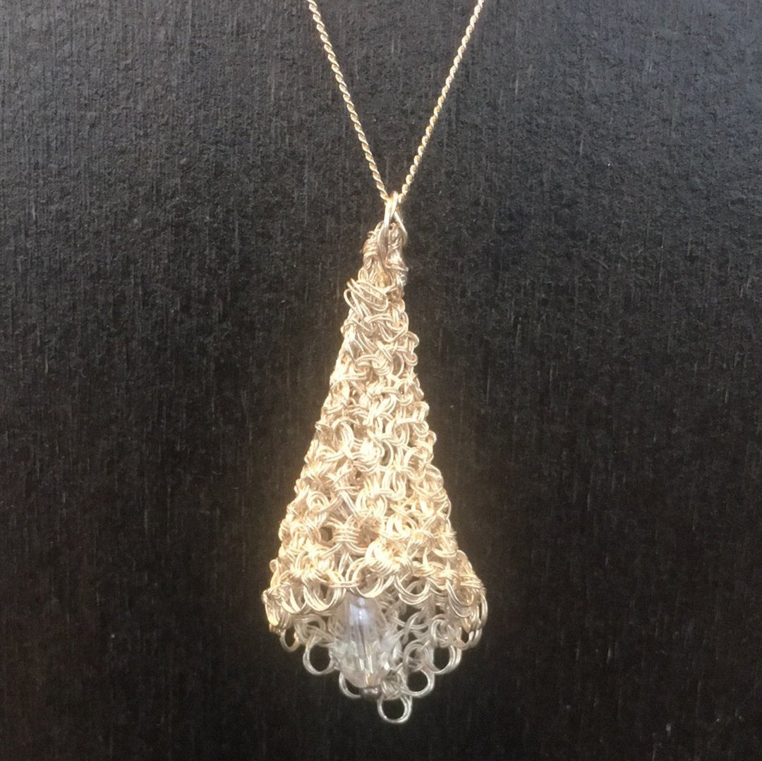 Sterling Silver Calla Lily Pendant Necklace