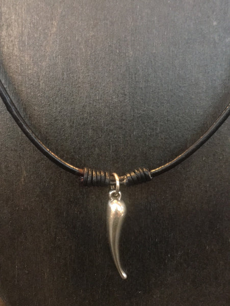 Sterling Silver Unisex Pendant Necklace